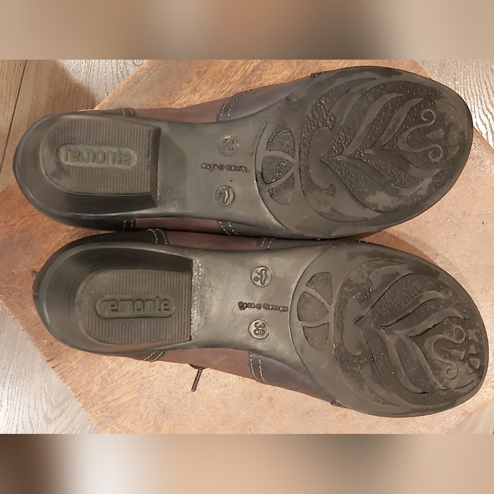 Remonte leather wingtip heeled brogues - Picture 5 of 8